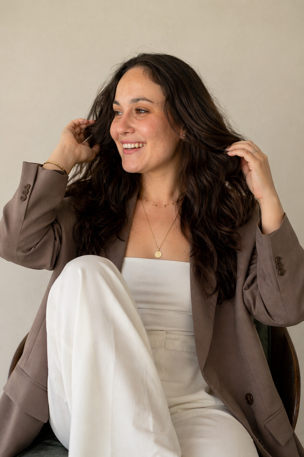 Retrato de Paloma Galvão sorrindo